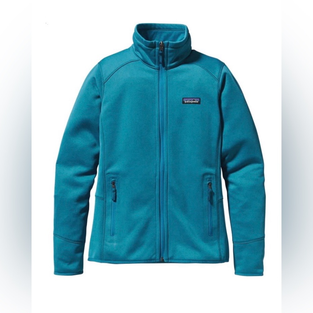 PATAGONIA Women’s W's Tech Teal/Underwater Blue Fleece Jacket, Size Small